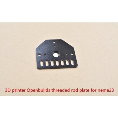 3D Printer part rod plate aluminum plate for Nema23 for Openbuilds V-Slot with 80mmx72mmx3mm for CNC Kossel 1pcs