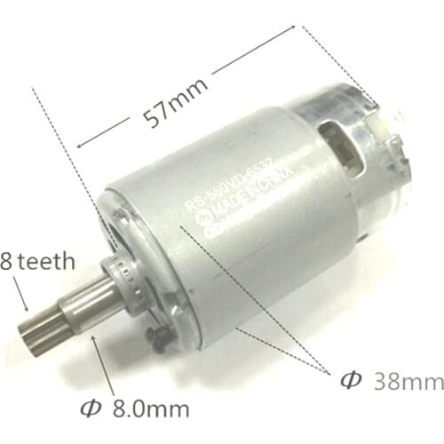 Tool Parts Motor RS-550VD-6532 H3 For WORX 50027484 WU390 WX390 WX390.1 WX390.31 WU390.9 WX390.9 For Rock well 20V H3 QN147Y12