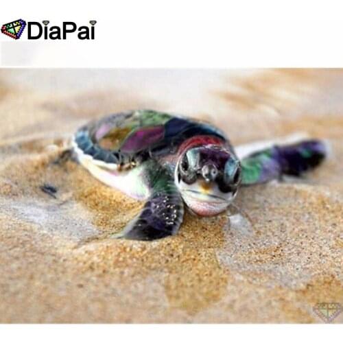 DIAPAI Diamond Painting 5D DIY 100% Full Square/Round Drill "Animal sea turtle" Diamond Embroidery Cross Stitch 3D Decor A25161