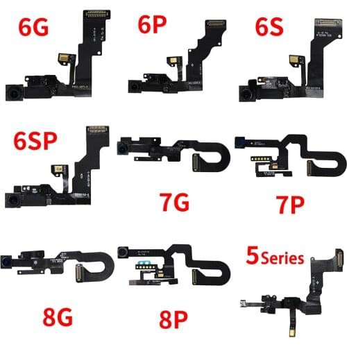 PINZHENG Front Camera For iPhone 7 8 6S 6 Plus 5G 5C 5S 5SE Camera For iPhone 6 7 8 Plus Flex Cable Replacement Phone Parts