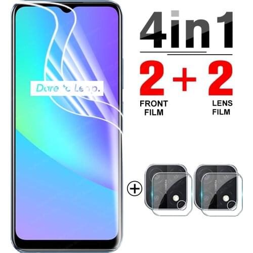 4-in-1 Hydrogel Film for Oppo Realme C25 Screen Protector Protective film For Realme C 25 RMX3193 RMX3191 safety not glass