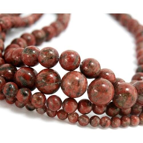 Top Selling 4MM 6MM 8MM 10MM Round Natural Stone Beads Pick Size 15"Diy Fit for Bracelet DIY Jewelry