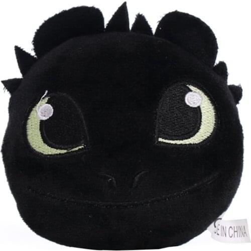 Kawaii 4 Inch How to Train Your Dragon Black and White Toothless Anime Characters Crazy Toy Dragon Plush Doll Childrens Toys