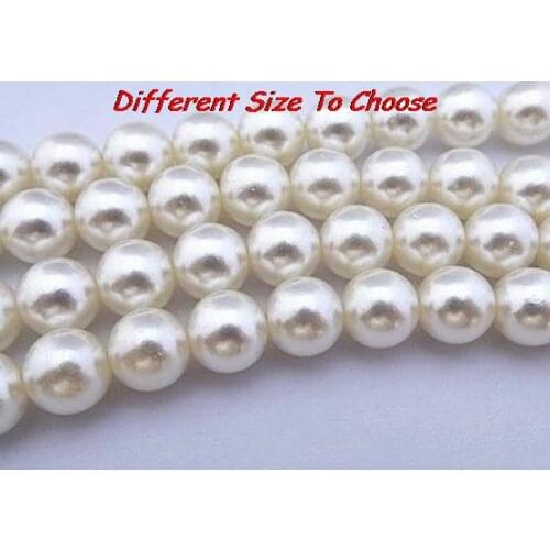 Chunky Necklace Making Imitation Acrylic white 6mm 8mm 10mm 20mm ABS Round Pearl beads resin d3ng Jewellry DIY crystal