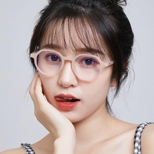 Fashion Anti-blue Light Glasses Frame Men Women Retro Polygonal Optical Glasses Transparent Flat Mirror Eye Glasses Eyewear