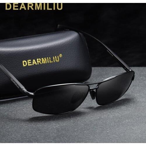 DEARMILIU Brand Vintage Retro Brand Designer Men Polarized Sunglasses Square Classic Men Shades Sun glasses UV400 N7088