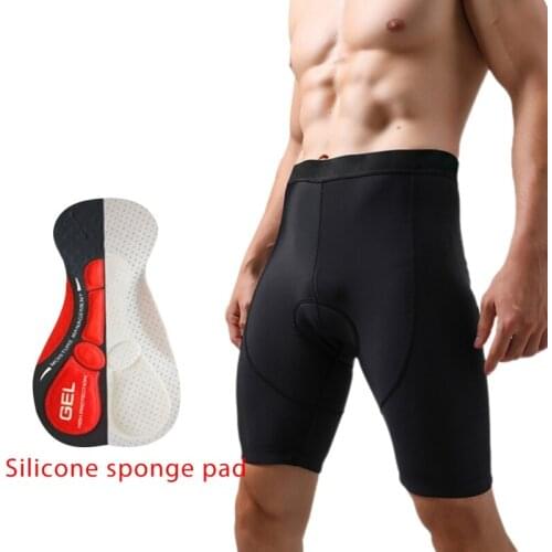 Mens Cycling Shorts Professional Bicycle Shorts Lining Bike Pants Breathable Quick-Drying Sun Protection With Thickened Shorts