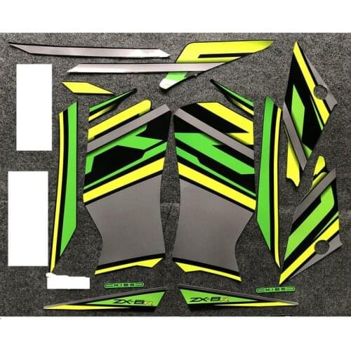 Motorcycle Whole Fairing Sticker Decals Kit for ZX6R ZX-6R 2019
