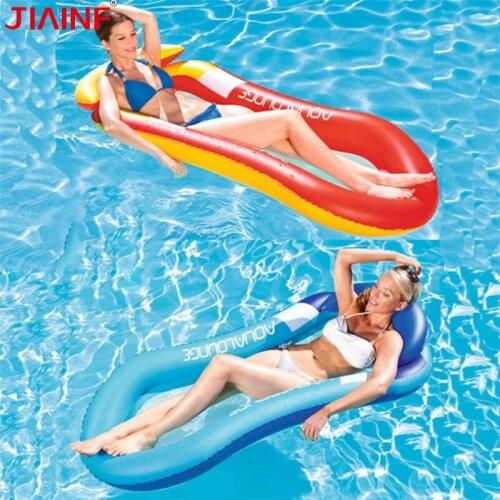 Inflatable Mattress With Pillow Giant Float Beach Mattress Swimming Pool Accessories Party Outdoor Toys Portable Water Sofa Mat