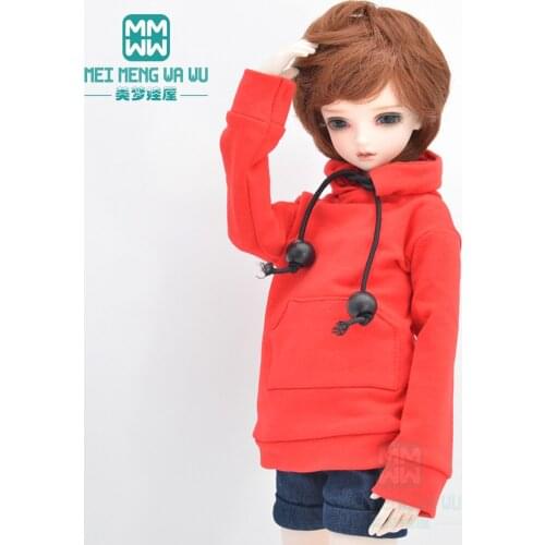 Fits 1/4 1/3 BJD MSD YOSD MYOU doll clothes fashion letter sweater, denim mini skirt