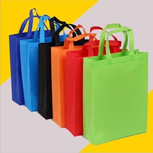10 pcs gift bag Birthday Party favors gift bags with handles Treat Bags Solid Color cloth Shopping Bag Multi-use Gift Tote Bags