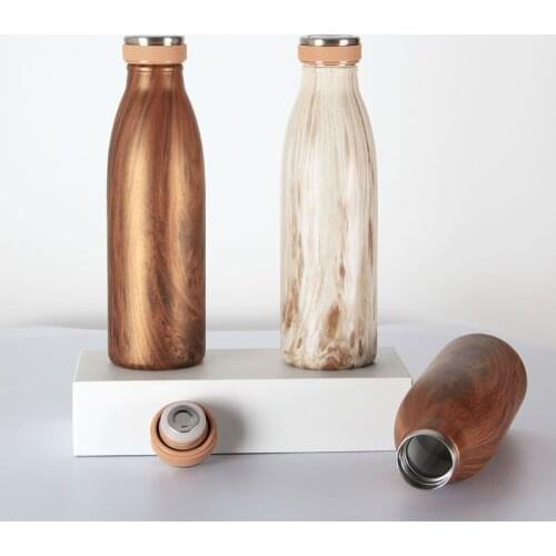 Factory direct supply Double-layer stainless steel vacuum milk bottle Vacuum flask Portable sports outdoor car water cup