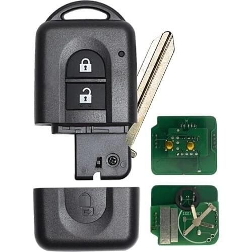 285E34X00A/285E3EB30A 2 Buttons 433MHz ID46 Chip Fob Remote Control Car Key Flip for Nissan Juke Navara Micra Xtrail Qashqai