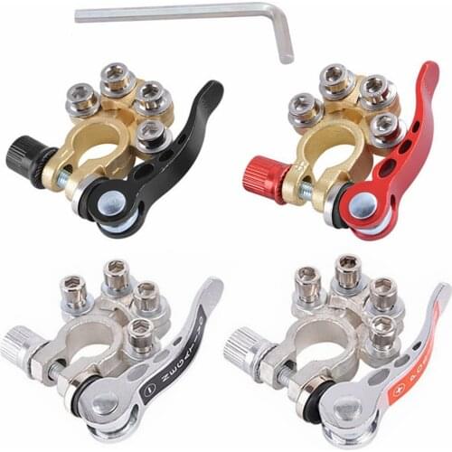 2 PCS Quick Disconnect Car Battery Main Cable Post Terminal Shut-off Connectors for 12v 6v 24v Boat Race Car UTV Tractor Truck