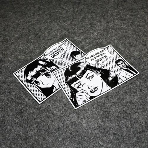 NO.S332 GalonDeco Creative Individual Cartoon Reflective Car Sticker Car Modification Rear Windshield Waterproof DRIFT Funny De