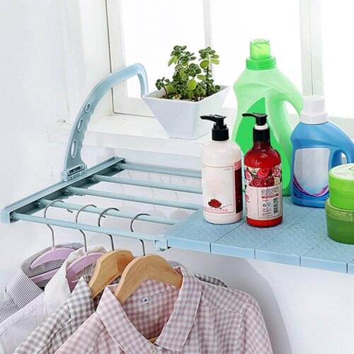 Shoe Drying Rack Home Window Balcony Folding Towel Clothes Sneakers Drying Holder Hanger