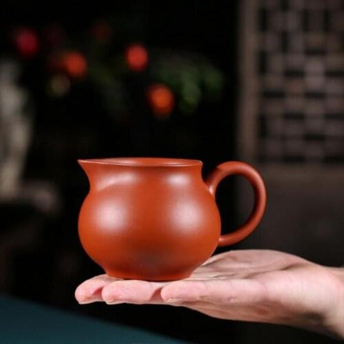 Yixing Classic Purple Clay Fair Cup Handmade Cha Hai Teacup Chinese Tea set Accessories Drinkware Tea ceremony supplies 270ml