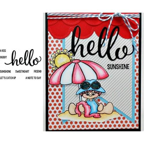 Hello Sentiments Clear Stamps Diy Scrapbooking Painting Paper Cards Craft Decoration Transparent Stempels Silicone Seal