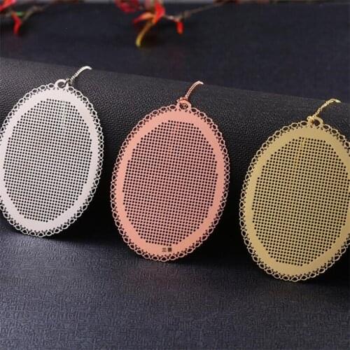 1pc New DIY Craft Cross Stitch Bookmark Metal Silver Golden Needlework Embroidery Crafts Counted Cross-Stitching Kit