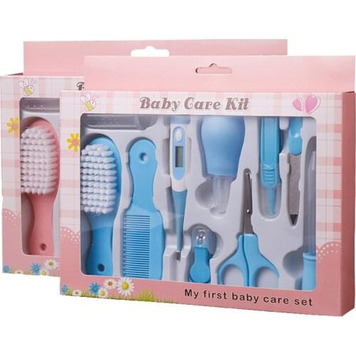 10pcs Baby Health Care Set Portable Newborn Bebe Tool Kids Grooming Kit Safety Cutter Nail Care Se Healthcare Kits