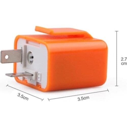 12V 2 Pin Adjustable Frequency LED Flasher Relay Turn Signal Blinker Indicator For Motorcycle Switch Motorcycle Accessories Part