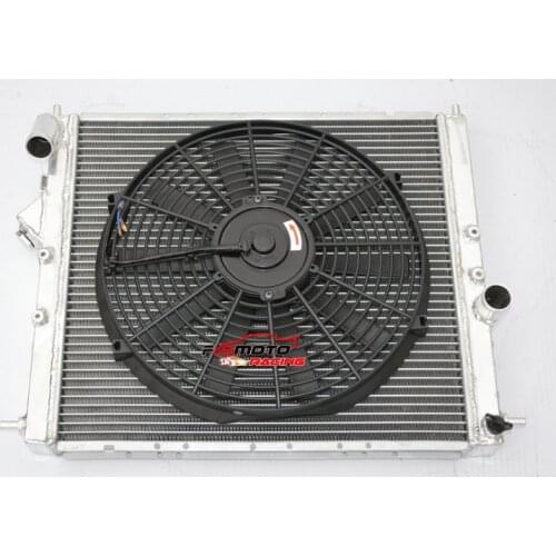 All Aluminum Universal Radiator + FAN For Renault Clio 16S / Williams MT 1.8L/2.0L 16V F7R Engine 1993-1996 94 95
