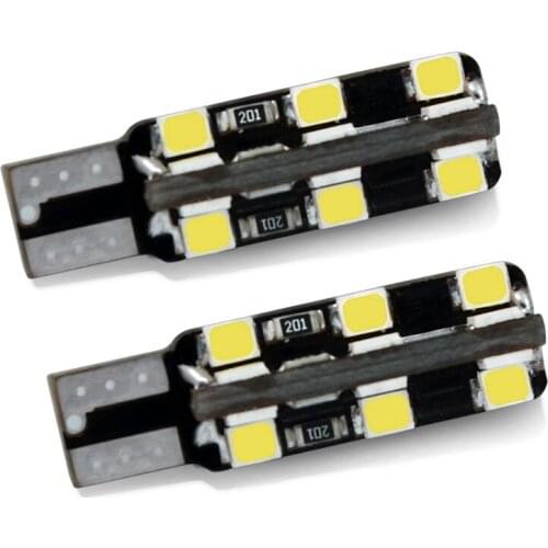 2Pcs Led T10 Light Bulbs On Cars Canbus 12V White Auto Side Marker Clearance Light W5W Led Car Door Light