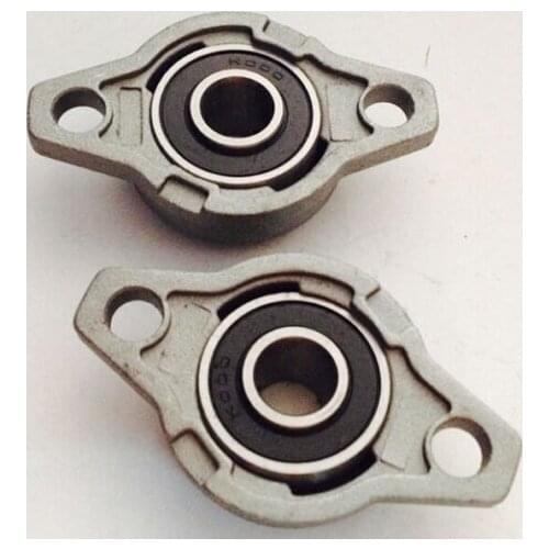 2PCS KFL000 FL000 Self Aligning Pillow Block Flange Bearing 10mm Shaft