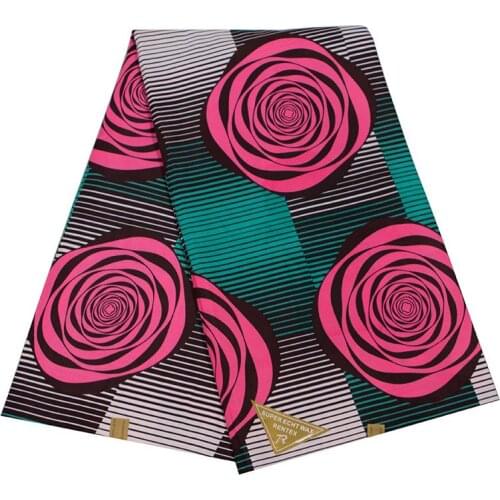 2019 Ankara African Polyester Wax Prints Fabric new waxHigh Quality 6 yards African Fabric for Party Dress