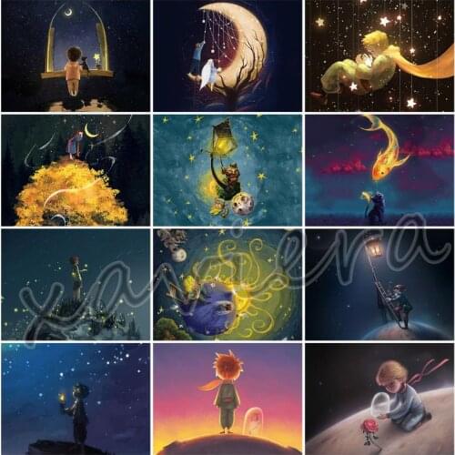 The Little Prince Diamond Painting Cartoon Diy 5D Diamond Embroidery Rhinestone Mosaic Cross Stitch Home Decoration Kids Room