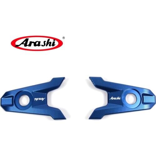 Arashi 1Set CNC Aluminum Motorcycle Rear Axle Trim Cover Blocks Chain Adjuster For KAWASAKI Z800 Z 800 Z-800 2013 2014 2015