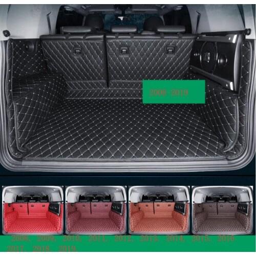 Car styling luxury fiber leather car trunk mat for Toyota FJ cruiser 2008, 2009, 2010, 2011- 2018 2019 accessories