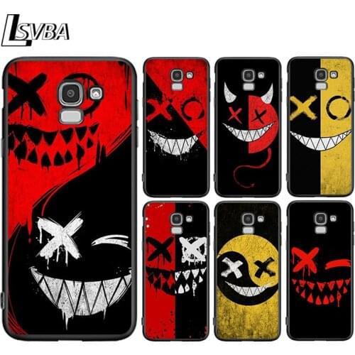 Angel Demon Smiley Yin Yang For Samsung Galaxy J8 J7 Duo J6 J5 Prime J4 Plus J3 J2 Core 2018 2017 2016 Phone Case