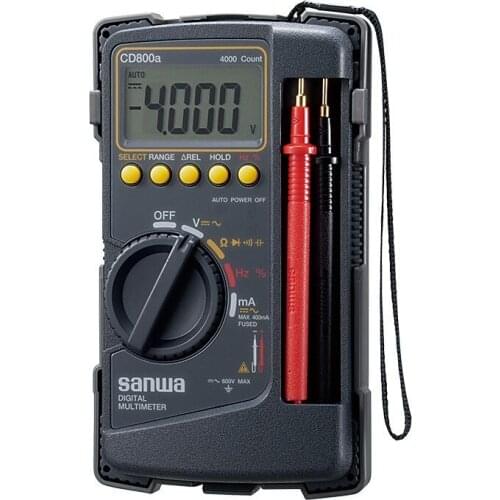 SANWA CD800A DIGITAL Multimeter CD800a DMM 4000 Volt counter Tester Meter Tough body cover