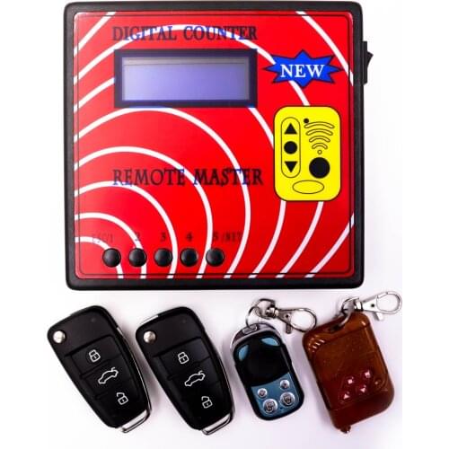 Digital Counter Remote Master key programmer Remote Counter Transponder Programmer With 4pcs Fixed Code Remote Keys 290-450MHZ