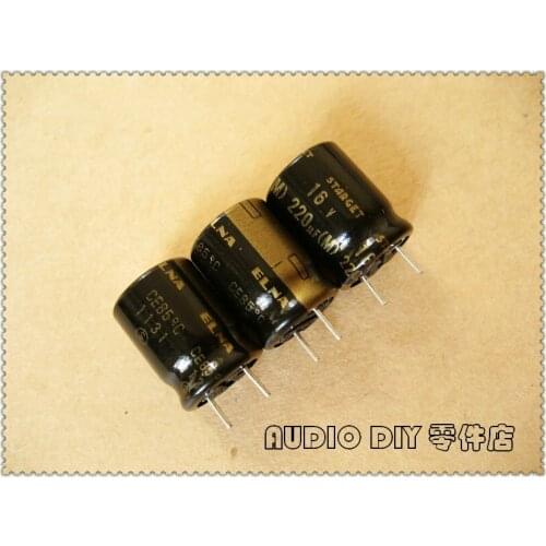 ELNA black gold letter STARGET 220uF 16V220uf audio electrolytic capacitor