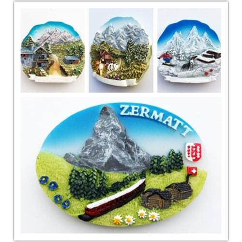 Europe Switzerland Lucerne Magnet Tourist Souvenirs Refrigerator Magnetic Stickers Travel Gifts