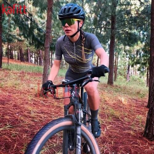 Kafitt new Pro Triathlon suit womens cycling jumpsuit summer jumpsuit roupa ciclismo feminina cycling suit short-sleeved tights