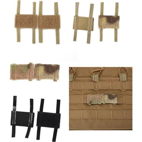 2Pcs Tactical Molle Hook&Loop Converter Ribbon Adapter for Tactical Vest Bag DIY Patch Badge