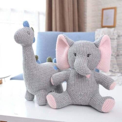 LazyChild 2021 Baby Gift Newborn Baby Girls Boys Photography Prop Photo Crochet Knit Toy Cute Little Bear Knitted Animal Doll