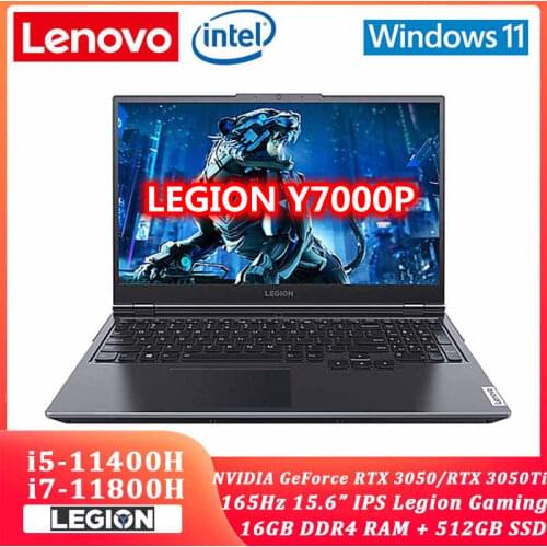 Lenovo Legion Y7000P 2021 15.6inch Gaming Laptop Intel i5-11400H/i7-11800H Geforce RTX 165Hz High Refresh Rate IPS Full Screen
