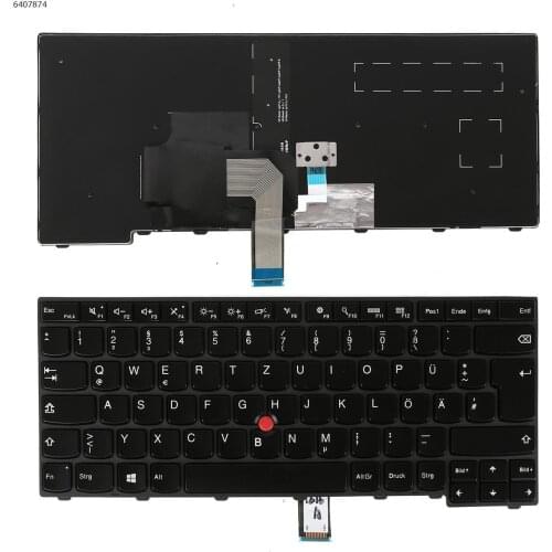 German QWERTZ New Replacement Keyboard For Thinkpad L440 E431 E440 L450 L460 L470 20J4 20J5 20JU 20JV Laptop Backlit & Pointer