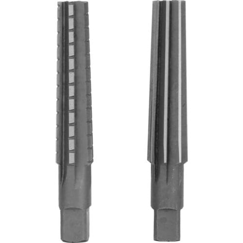 New 2pcs/set HSS MT3 Machine Reamer Taper Fine/Rough Reamer Cutter Tool Set Straight Shank Cutting Reamer