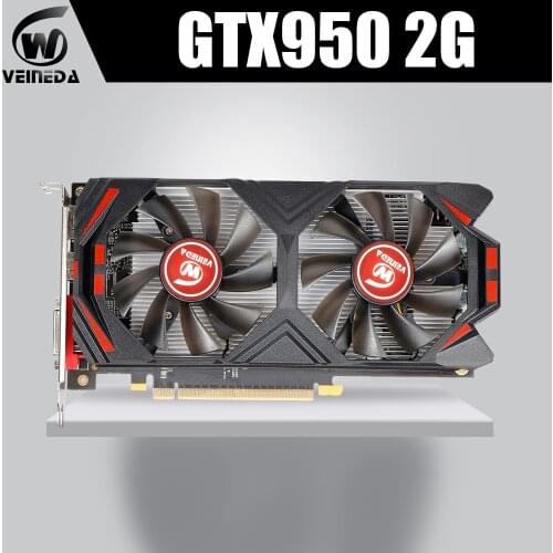 Graphics Card Original gtx 950 2GB 128Bit GDDR5 Graphics Card for nVIDIA Geforce game GTX 950 Dvi Card