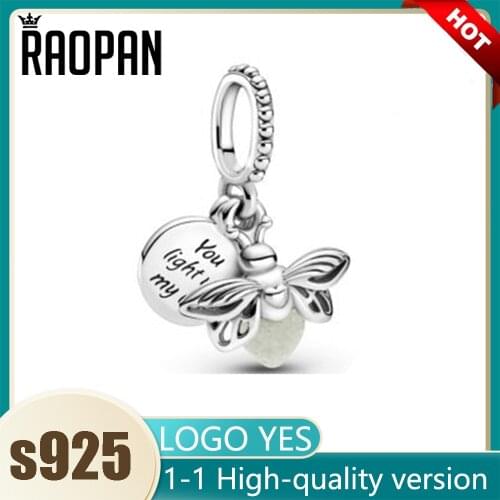 2021RAOPAN Passions Glow In The Dark Firefly Dangle Garden Spring799352C01 925 Original Charms For Bracelet Making Designer