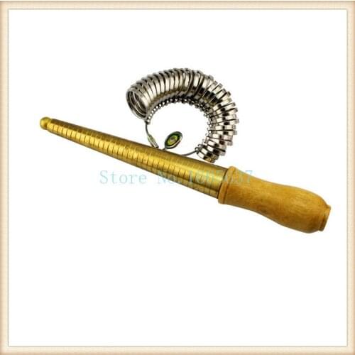 Direct Selling Ring Gauge Stick Set 4 measurement Scales for EUR US JAPAN HK SIZE / Metal Finger Sizer jewelry tool Measure 1-33