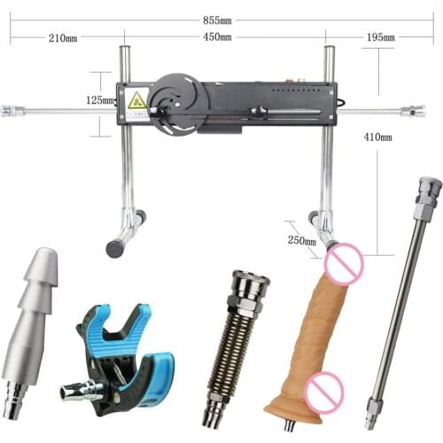 Fredorch update premium sex machine 120w strong motor can use for 2P 3-13cm stroke length adjusted love machine with dildo toys