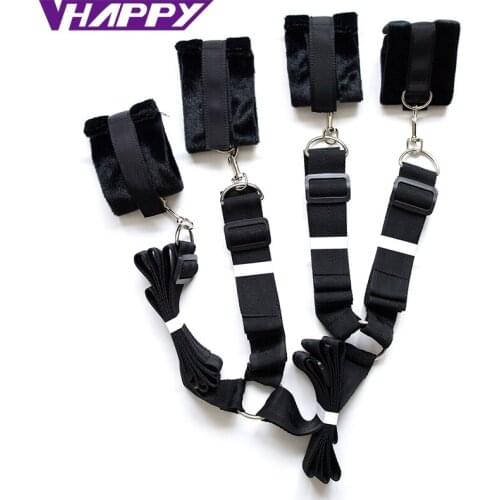 SM Nylon+Plush black and pink sex Bondage Sexual Under Bed Straps sex toys for couples sex shop factory Outlet VP-A002018A BDSM