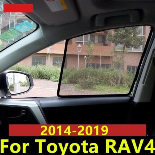 For Toyota RAV4 2014-2019 Magnet sunshade sunscreen and heat insulation side curtain Decoration accessories