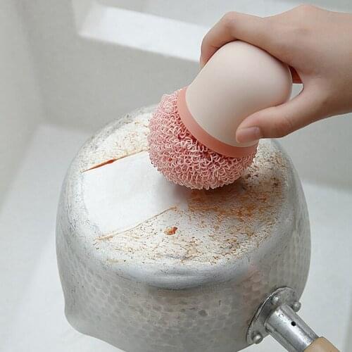 Fiber Kitchen Does Not Drop Silk Nanometer PotDishwashing Brush Household Cleaning Brush Can Replace Steel Ball Cleaning Tool